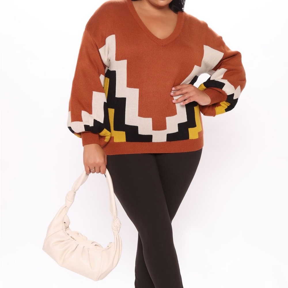 Color block sweater